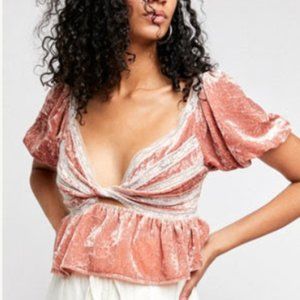 Yours Truly Velvet Top